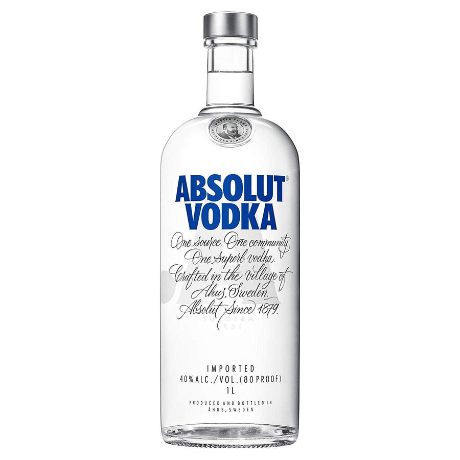 Pack de 4 Vodka Absolut Blue 1 L