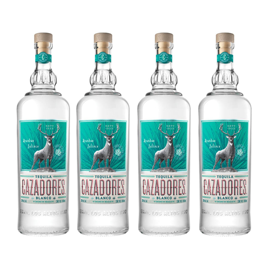 Pack de 4 Tequila Cazadores Blanco de 950 ml