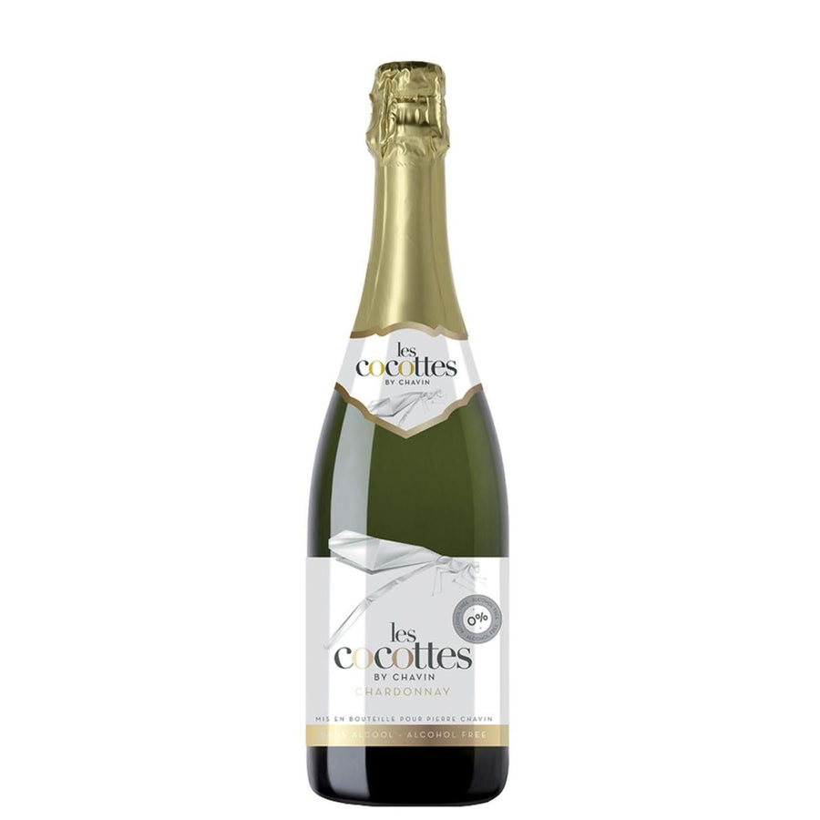Pack de 4 Vino Espumoso Les Cocottes Chardonnay Sin Alcohol 750 ml