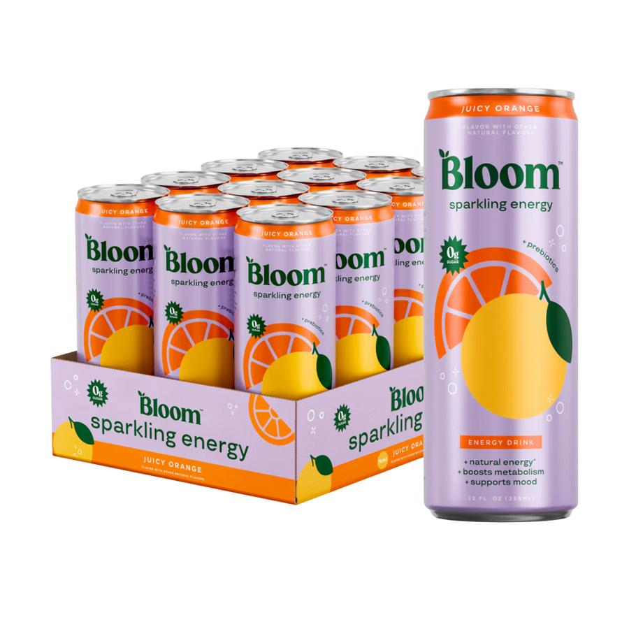 Bebida Enérgetica Bloom Sparkling Energy 12 pack 355 ml c/u + prebióticos
