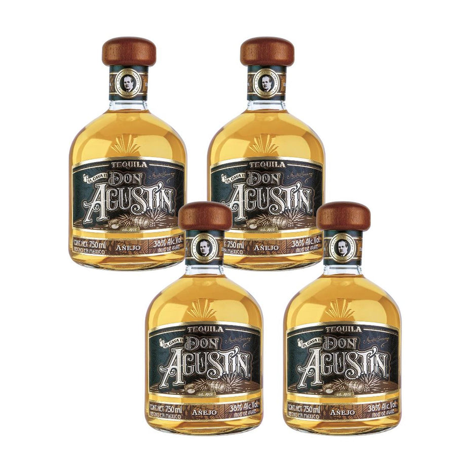 Pack de 4 Tequila La Cava De Don Agustin Añejo 750 ml