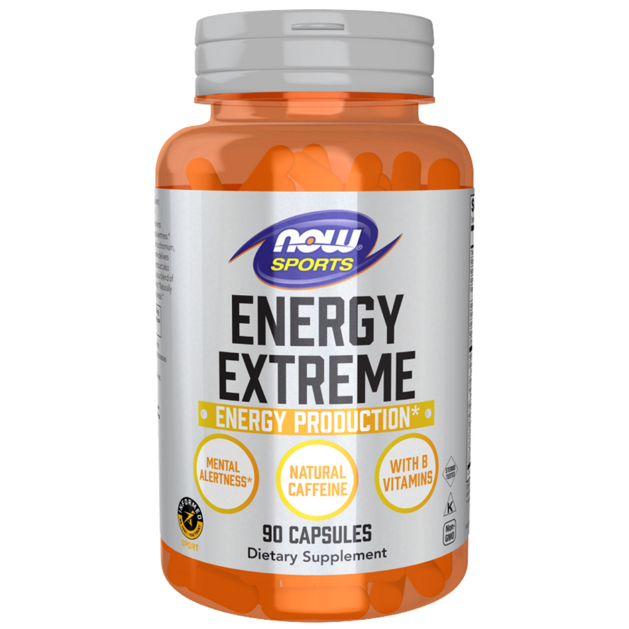 NOW ENERGY EXTREME 90 CAPS CAFEÍNA VITAMINAS