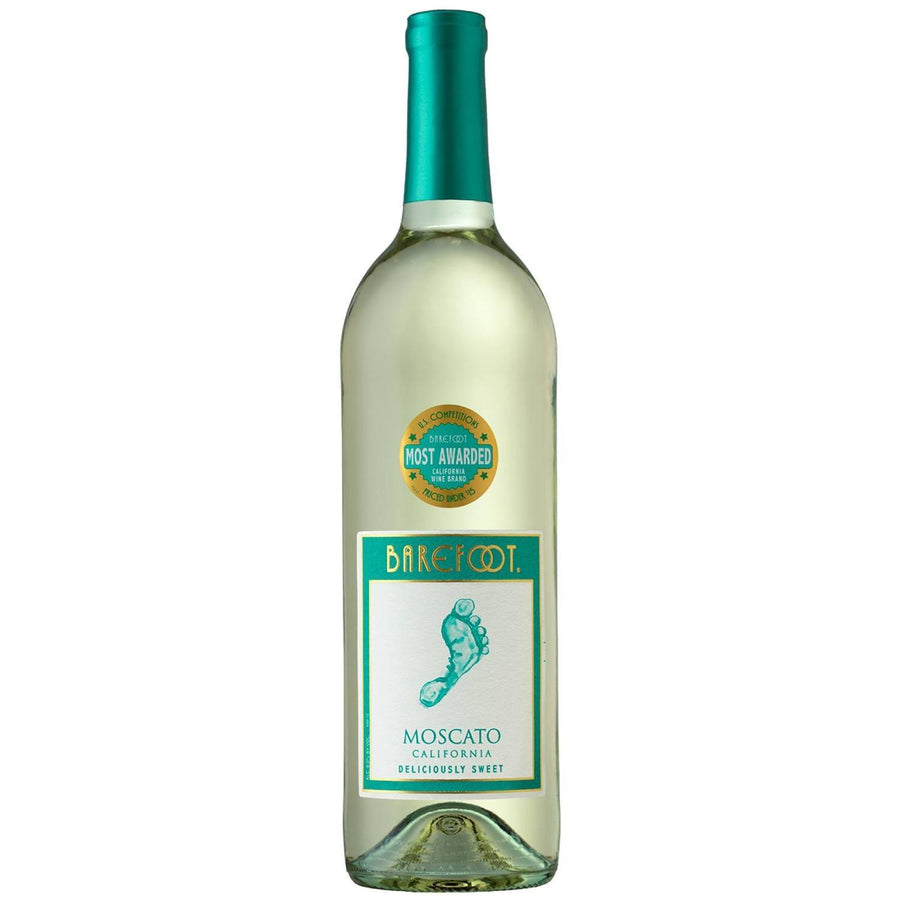 Caja de 12 Vino Blanco Barefoot Moscato 750 ml