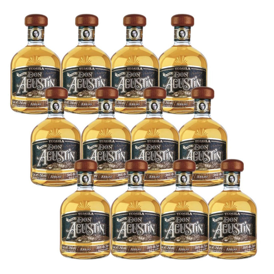 Pack de 12 Tequila La Cava De Don Agustin Añejo 750 ml