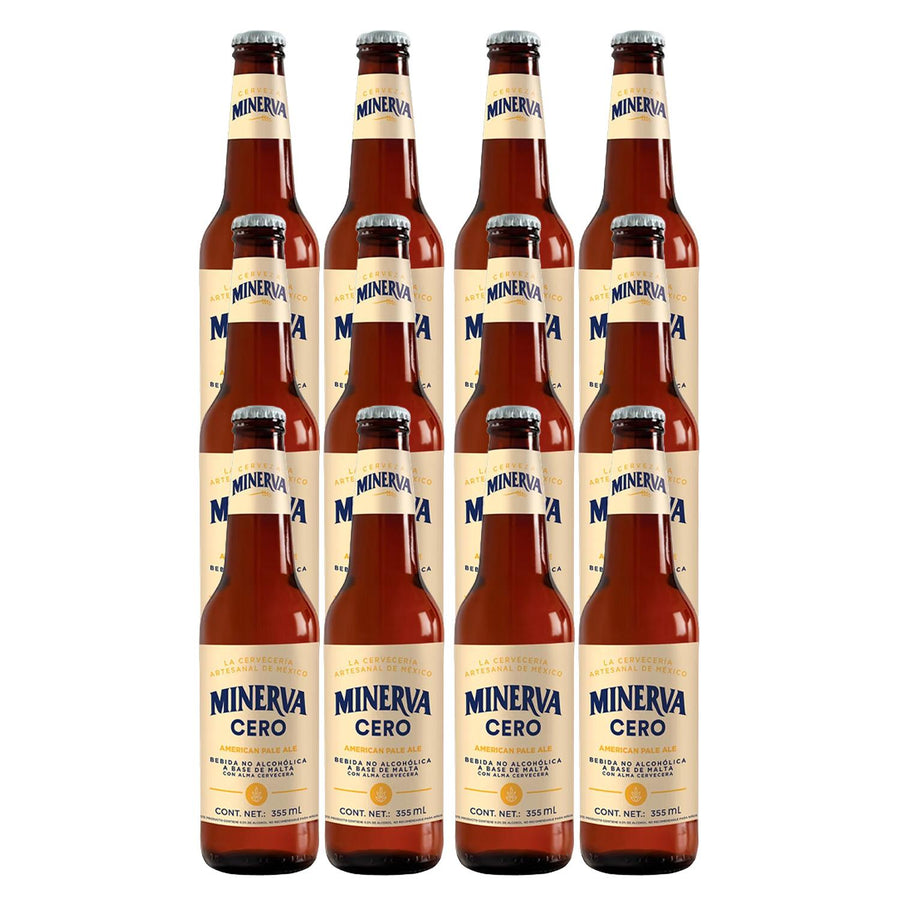 Pack de 12 Cerveza Minerva American Pale Ale Cero 355 ml