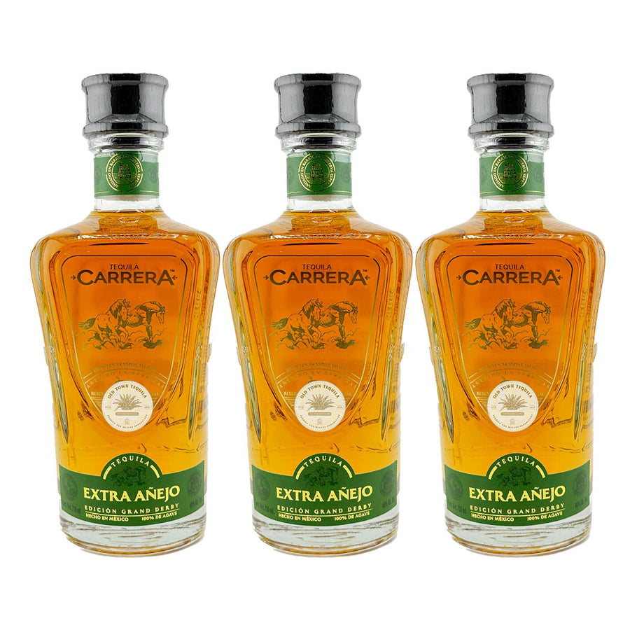 Paquete de 3 Tequila Carrera Extra Añejo 750 ml