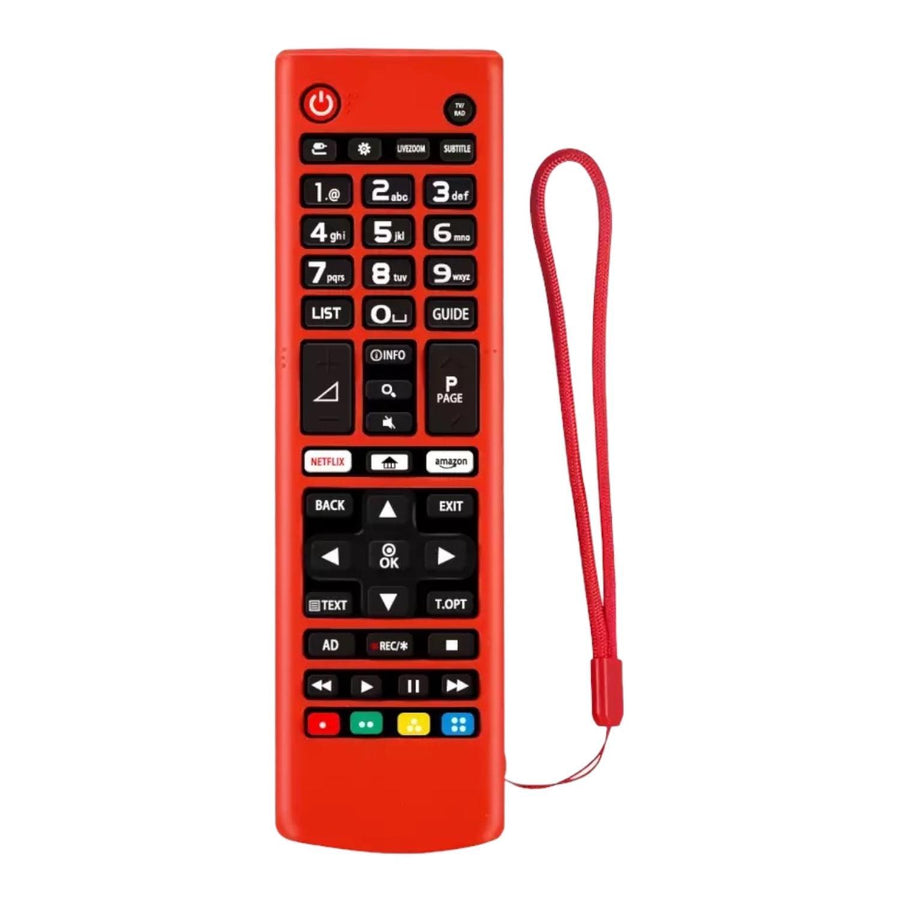 Funda De Silicon Para Control Lg Smart Tv Rojo