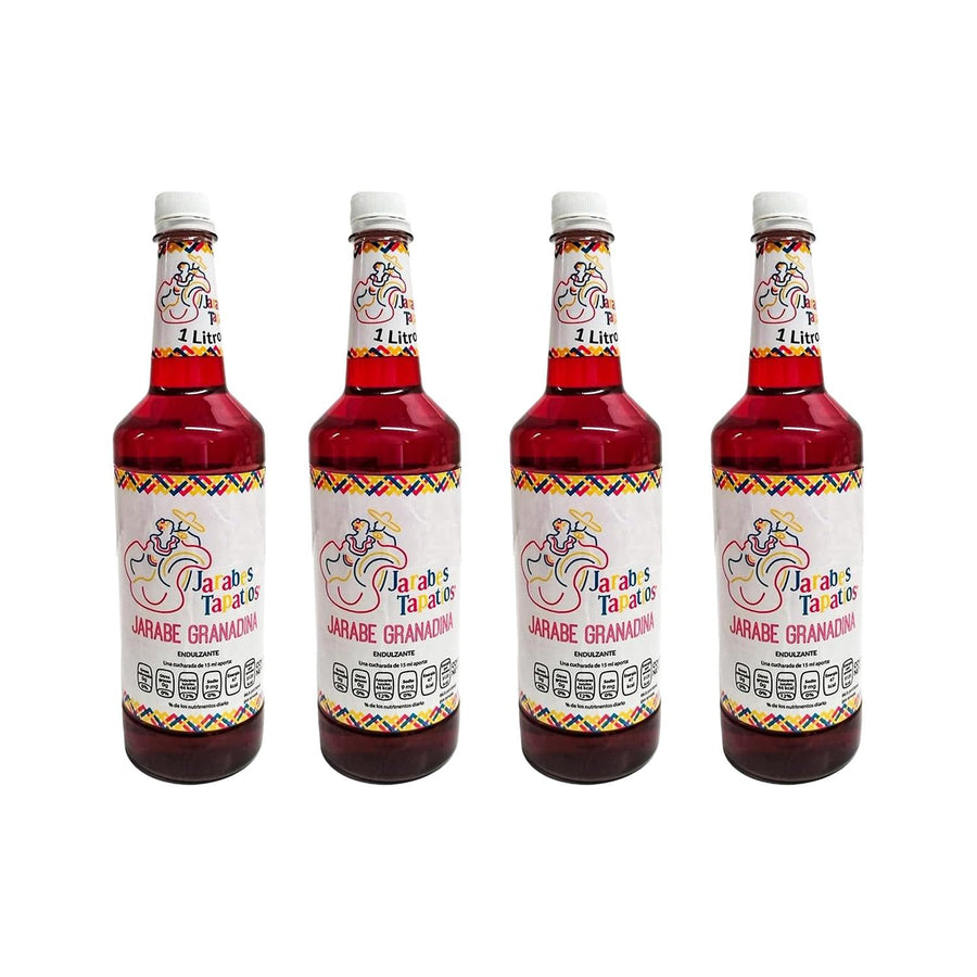 Pack de 4 Jarabe Jarabes Tapatios Granadina 1 L