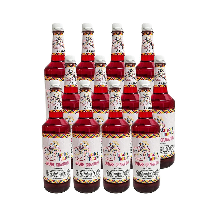 Caja de 12 Jarabe Jarabes Tapatios Granadina 1 L
