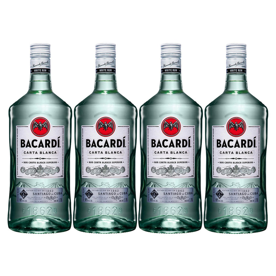 Pack de 4 Ron Bacardi Carta Blanca 1.75 L