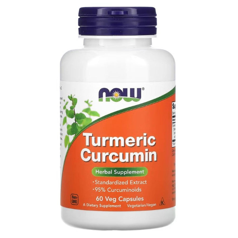 Cúrcuma Now Turmeric Curcumin 60 Cápsulas