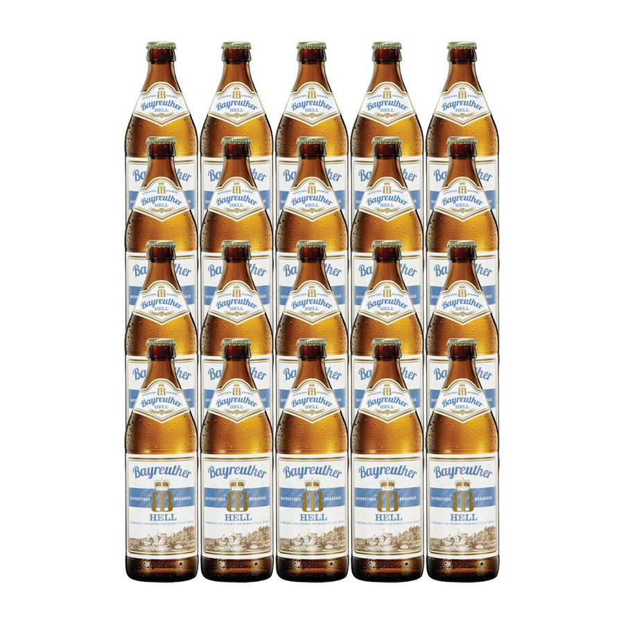 Pack de 20 Cerveza Bayreuther Hell 500 ml