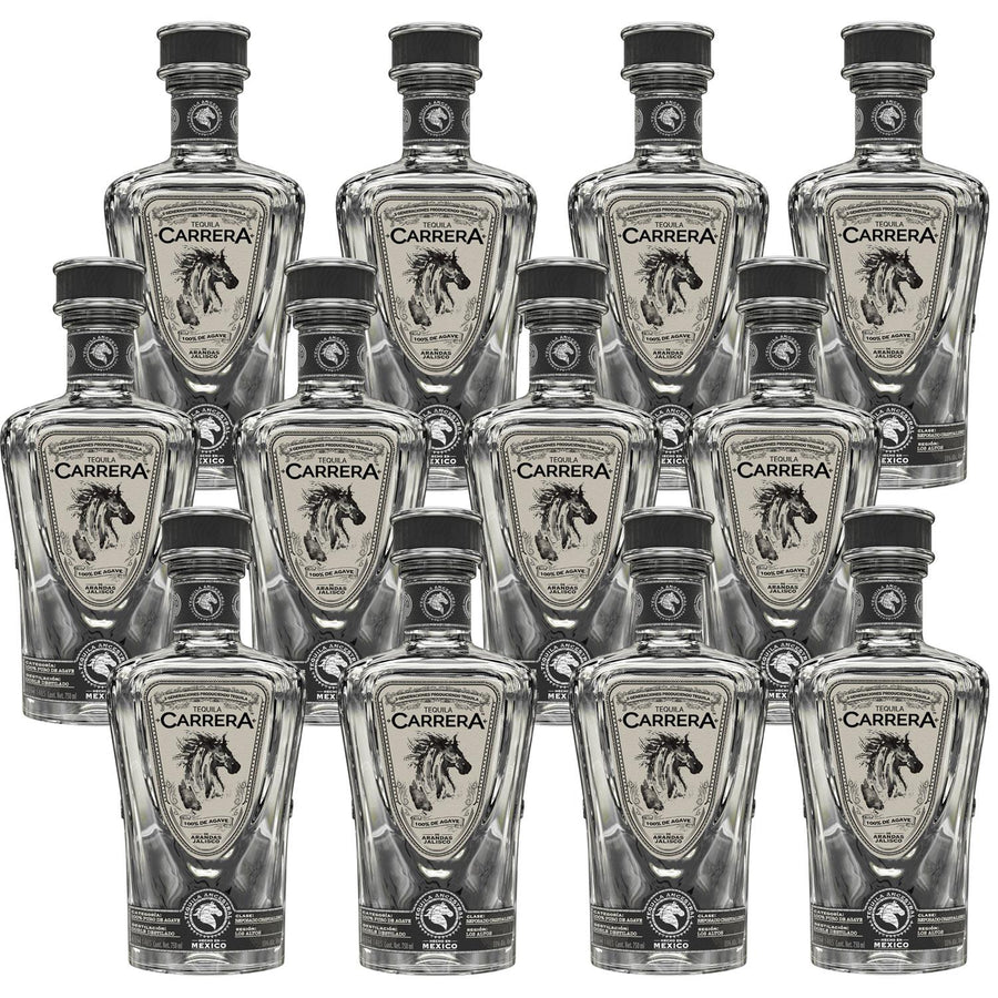 Pack de 12 Tequila Carrera Cristalino 750 ml