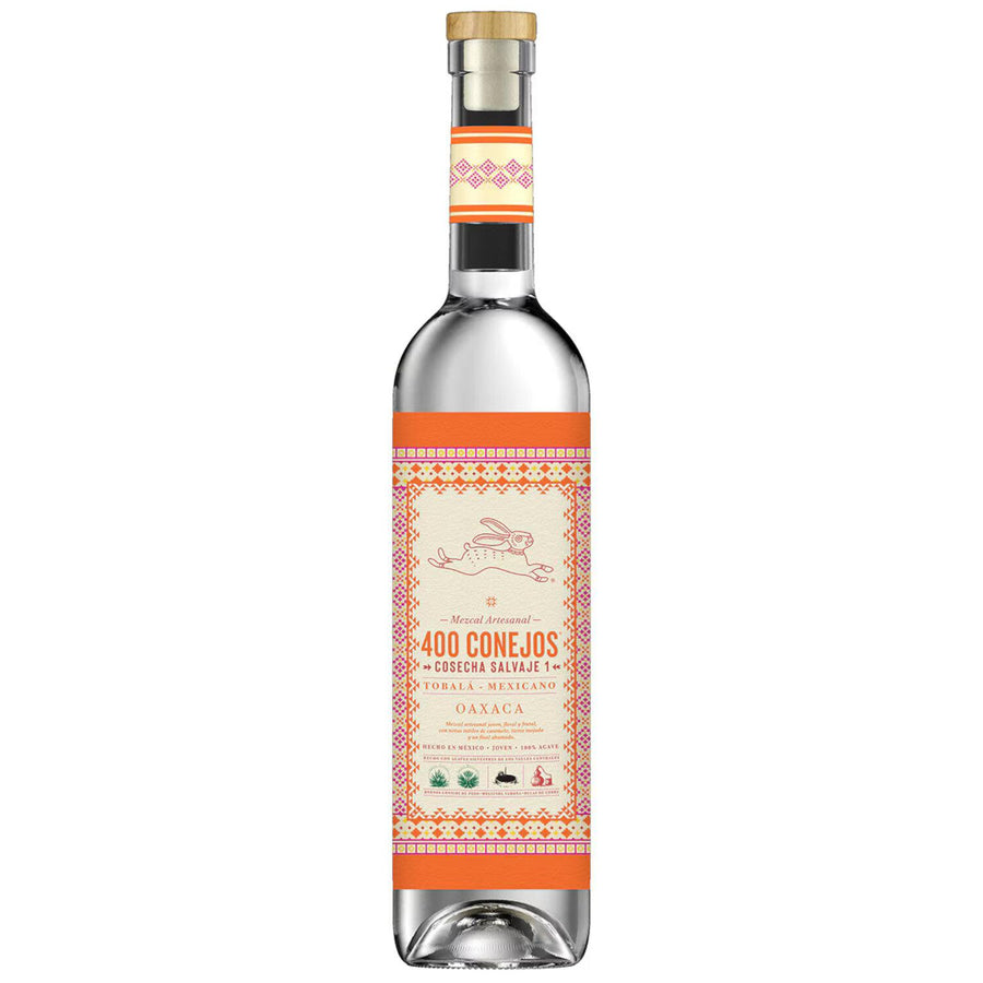 Pack de 6 Mezcal 400 Conejos Joven 100% Cosecha Salvaje 700 ml