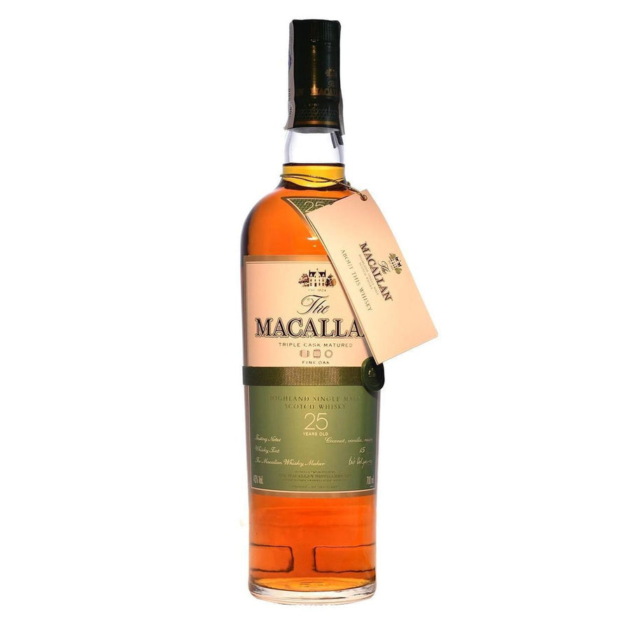 Paquete de 3 Whisky The Macallan Single Malt 25 Años 700 ml