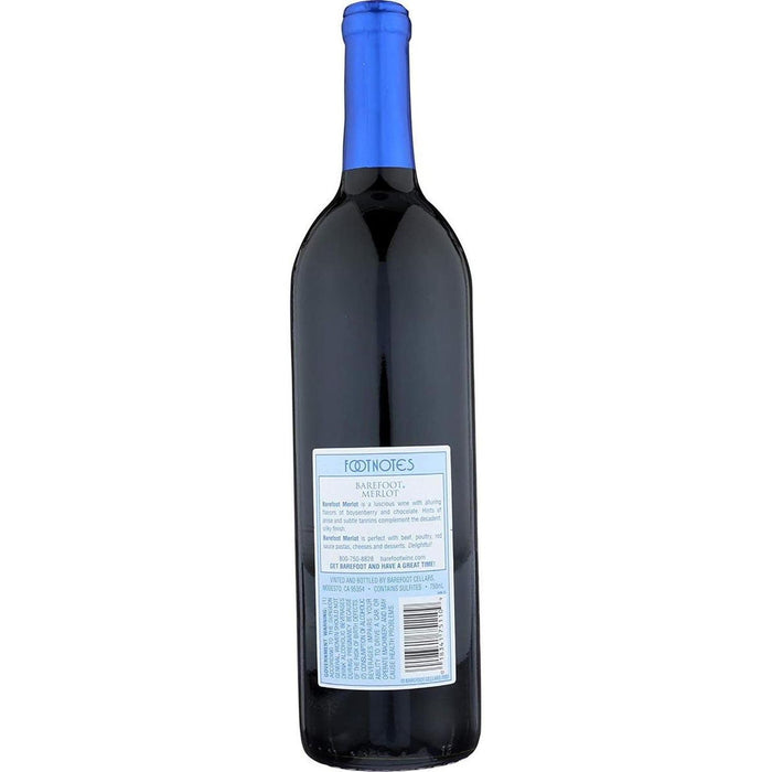 Caja de 12 Vino Tinto Barefoot Merlot 750 ml