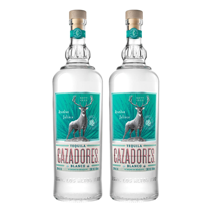 Pack de 2 Tequila Cazadores Blanco de 950 ml