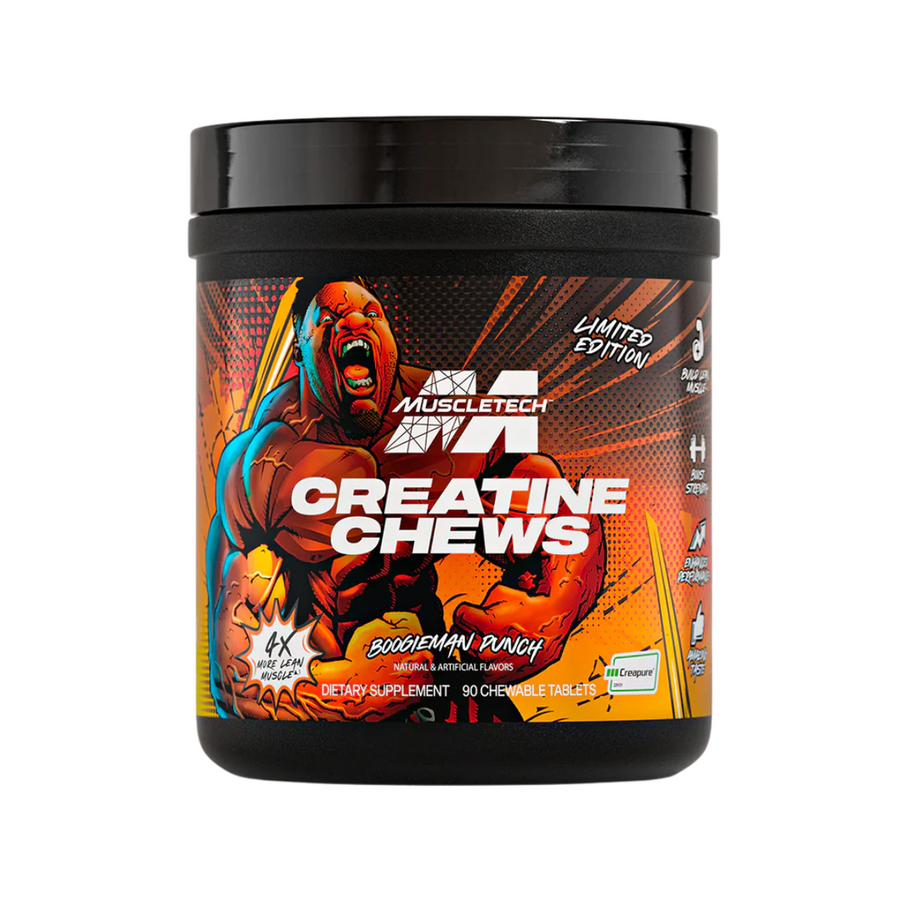 MUSCLETECH CREATINE CHEWS 30 Serv Creatina creapure Tabletas masticables