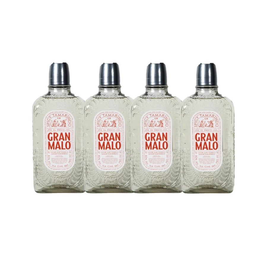 Pack de 4 Licor de Tequila Gran Malo Tamarindo 750 ml