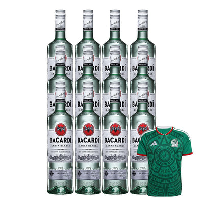 12 Ron Bacardí Blanco 700 ml + Jersey Verde