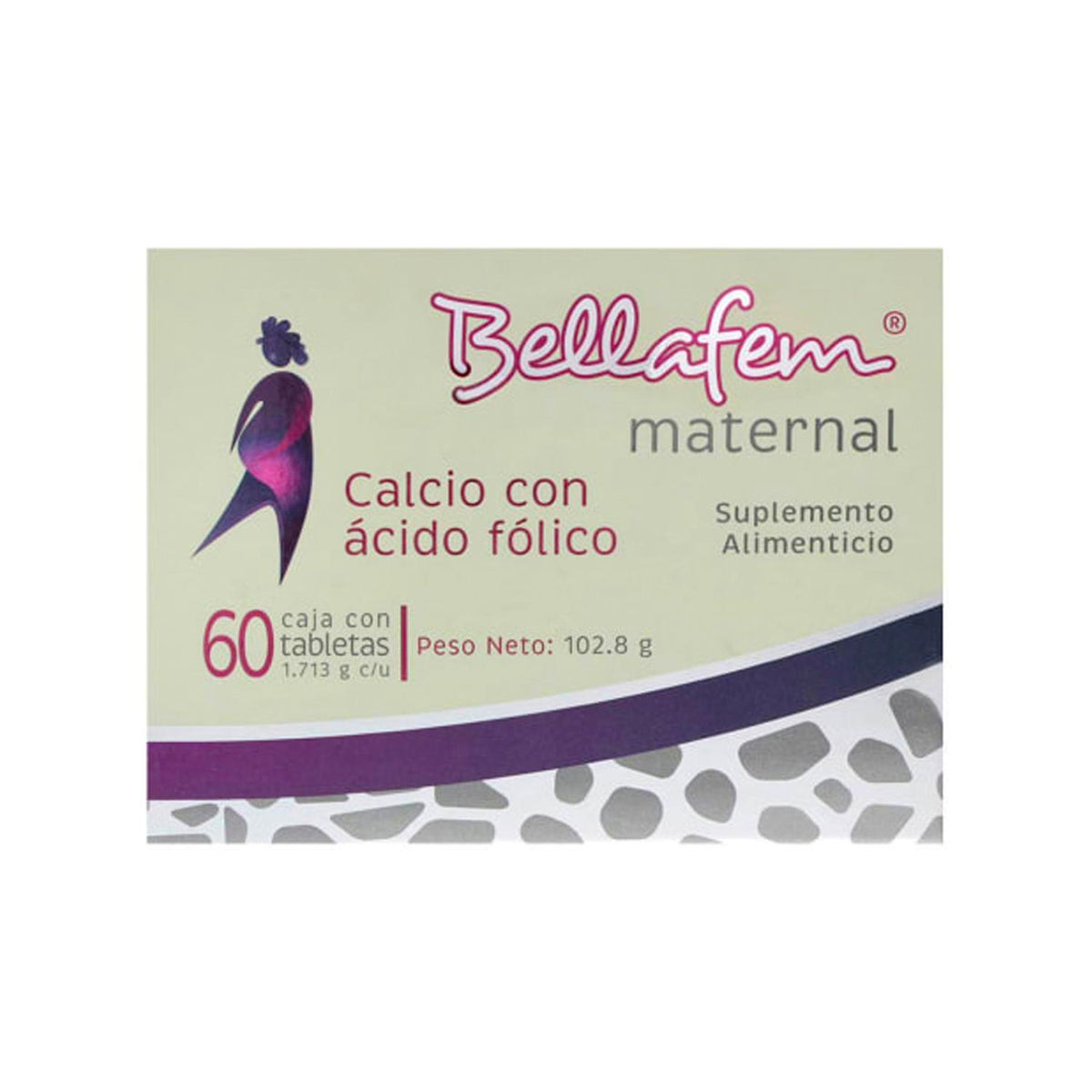 Suplemento Alimenticio Bellafem Maternal 60 Tabletas — Mutio Store