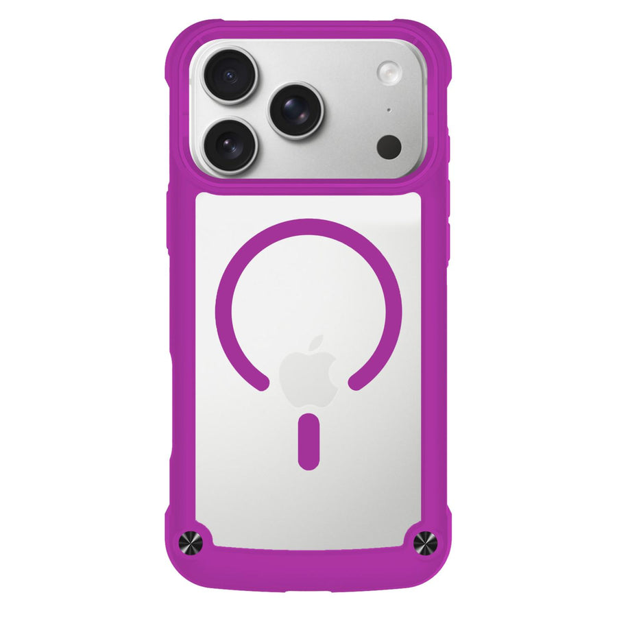 Funda Para iPhone 17 Pro Morada Durabump Reforzada AMPD