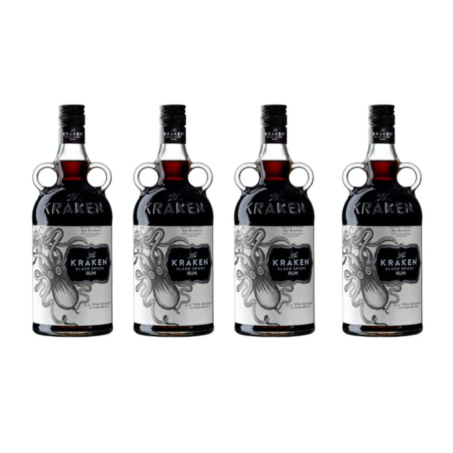 Pack de 4 Ron Kraken Black Spiced 750 ml