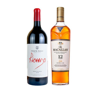Whisky The Macallan Single Malt 12 Años Double Cask 700 ml +Vino Tinto Monte Xanic Gran Ricardo Magn