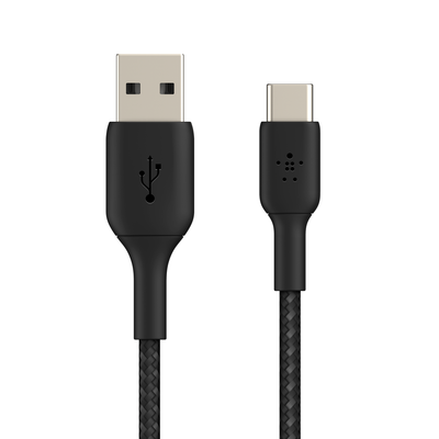 Cable Trenzado Usb-C A Usb-A Negro 2M