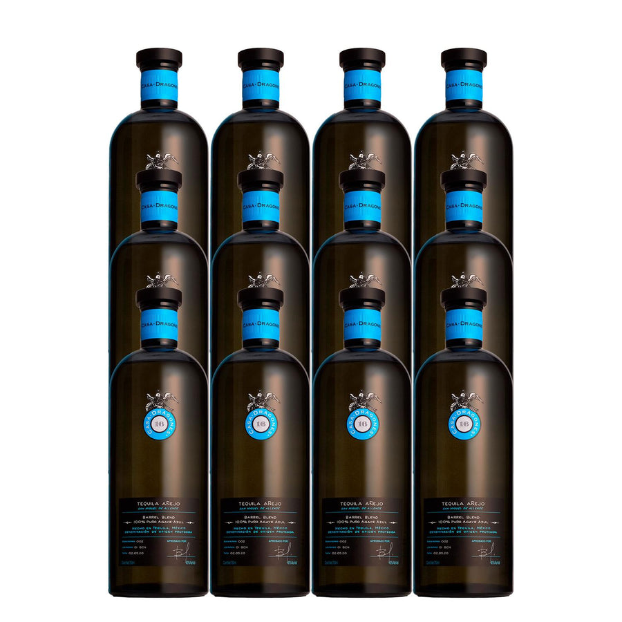 Pack de 12 Tequila Casa Dragones Añejo 750 ml