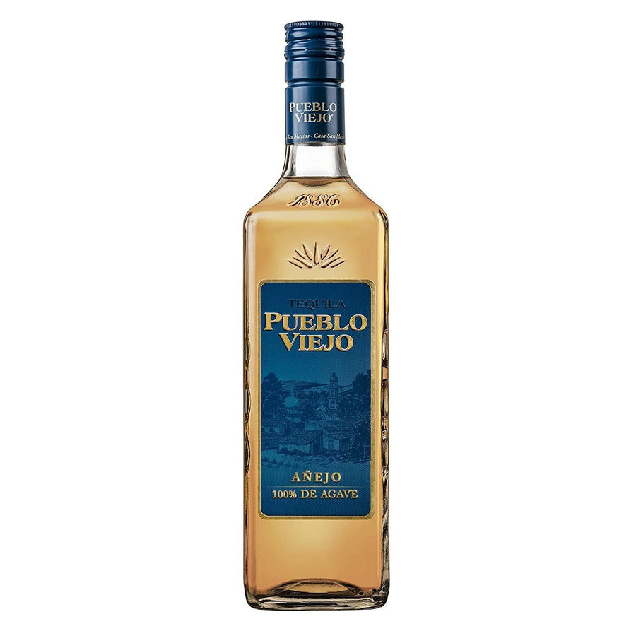 Pack de 4 Tequila Pueblo Viejo Añejo 700 ml