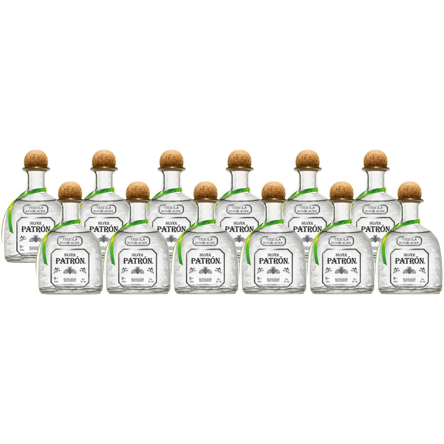 Caja de 12 Tequila Patrón Blanco Silver 700 ml