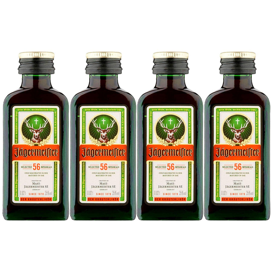 Pack de 4 Licor Jagermeister Mini 20 ml