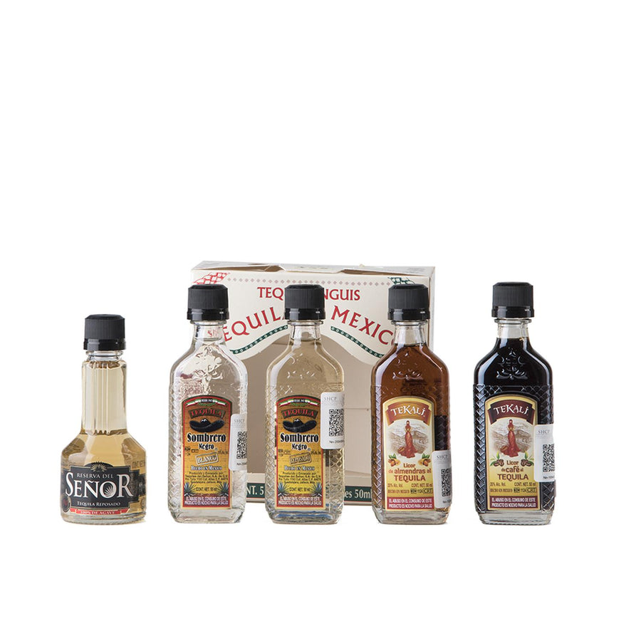 Pack de 6 Tequila Es Mexico Estuche c/5 Mini 50 ml