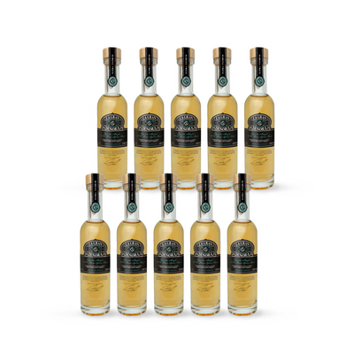Pack de 10 Botellas Miniatura de Tequila La Gran Señora Añejo 50 ml