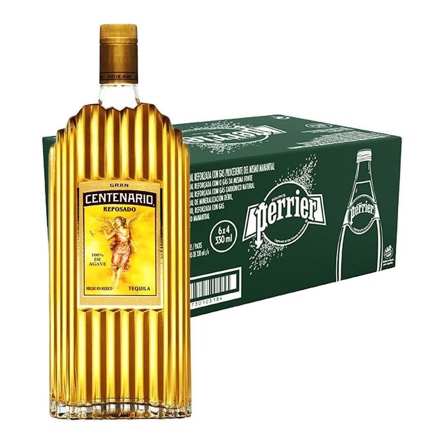 Pack 24 Agua Perrier 330 ml + Tequila Gran Centenario Reposado 950 ml