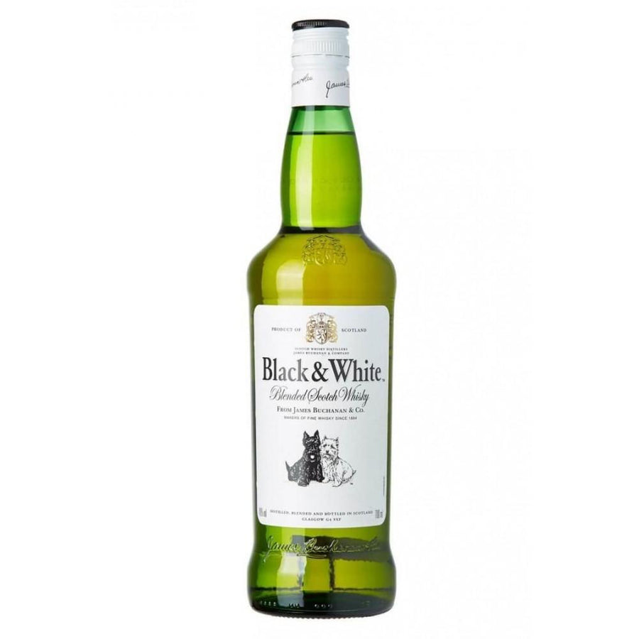 Pack de 4 Whisky Black And White Blend 700 ml