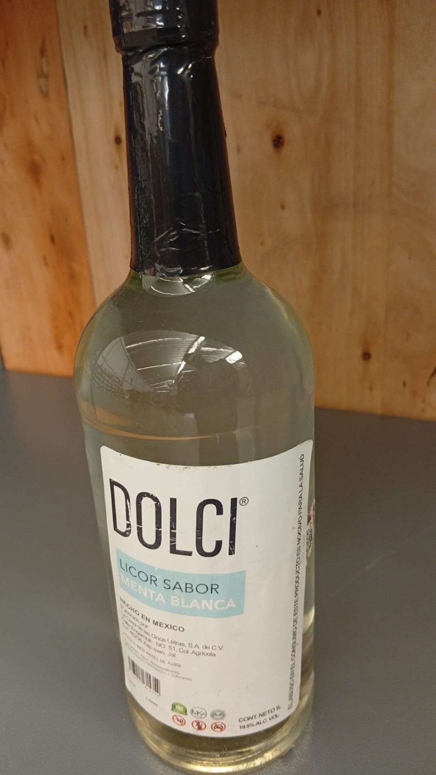 Licor Dolci Menta Blanca 1 L
