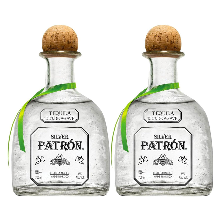 Pack de 2 Tequila Patrón Blanco Silver 700 ml