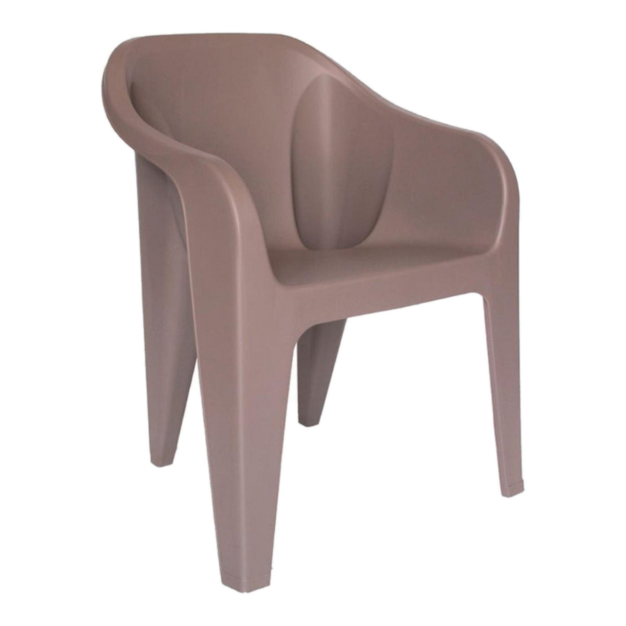 Silla Plastico Exteriores Lagoon Elefante Café 7257