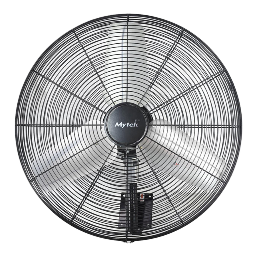 Ventilador De Pared 30” Wall Fan Mytek 3363