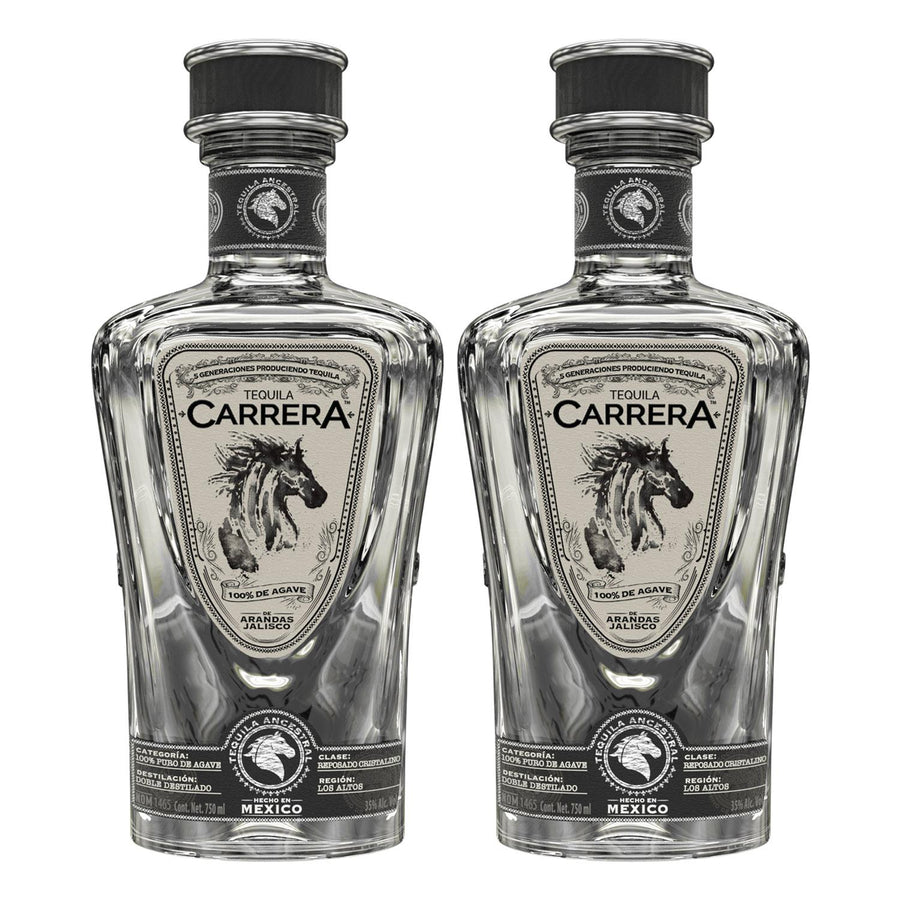 Pack de 2 Tequila Carrera Cristalino 750 ml