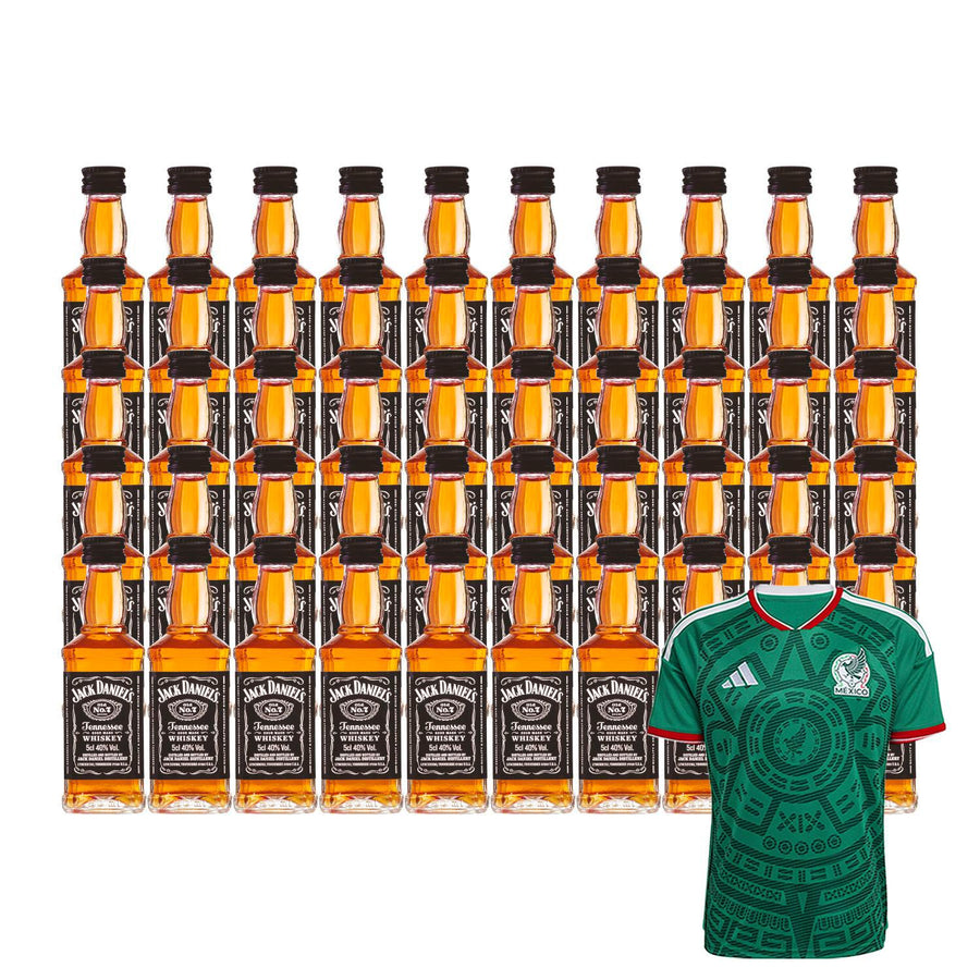 50 Whisky Jack Daniels Mini 50 ml + Jersey Verde