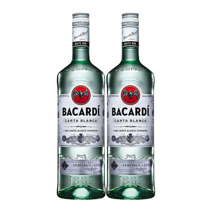 Pack de 2 Ron Bacardi Carta Blanca 980 ml